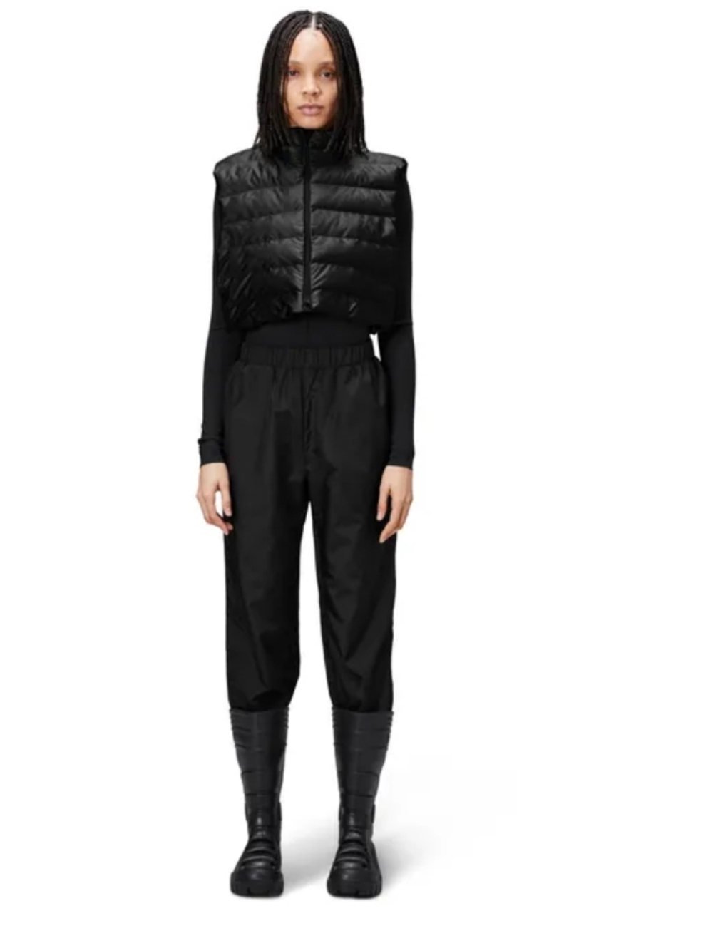 Rains Bator Sleeveless Quilted Jacket Black - Picture 2 of 13